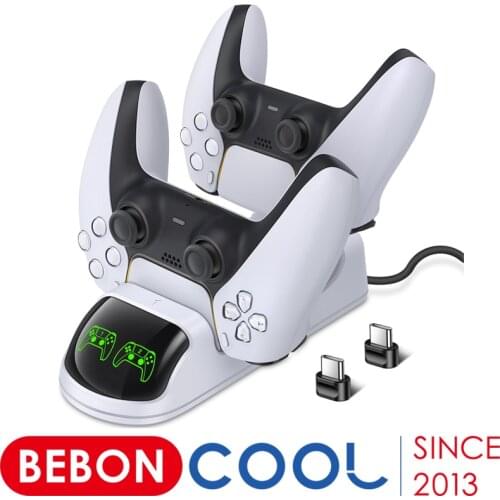 For PS5 Controller Charger Dual USB Type-C Fast Charging Dock Station Stand For Playstation 5 DualSense Accessories carregador