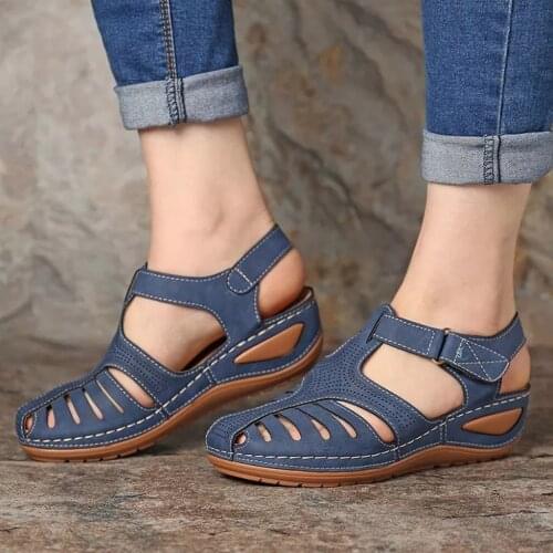 Women Sandals Summer Sewing Buckle comfortable Casual sandals Women Shoes Plus size sandals