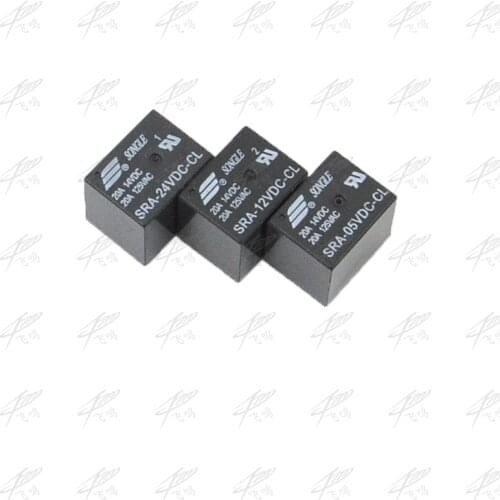 5PCS/lot Power relays SRA-05VDC-CL SRA-12VDC-CL SRA-24VDC-CL 5V 12V 24V 20A 5PIN T74