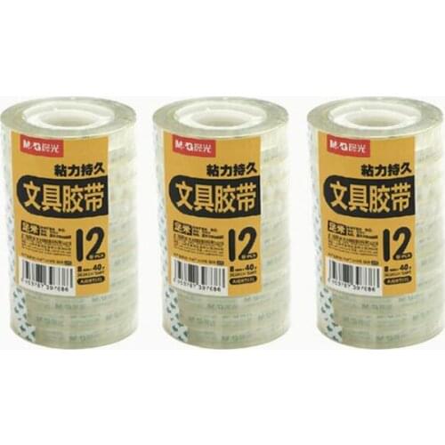 60pcs/lot Transparent tape Office Adhesive Tape correction Stationery papeleria Tapes, Adhesives & Fasteners G098