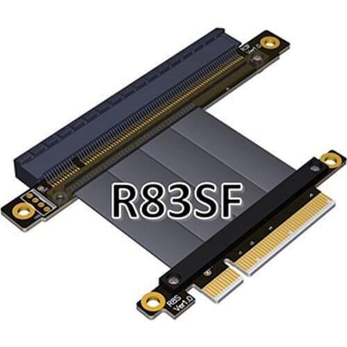 ADT-Link 64G/bps PCI-E x8 Extension Cable Adapter x16 Pcie Riser 1U2U 8x to 16x ADT GTX1080 Graphics Video Cards Extension