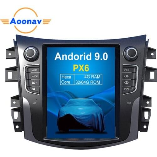 AOONAV car GPS navigation DVD player vertical screen for Nissan NP300 Navara 2014+/Terra 2018 AUTO A/C multimedia player