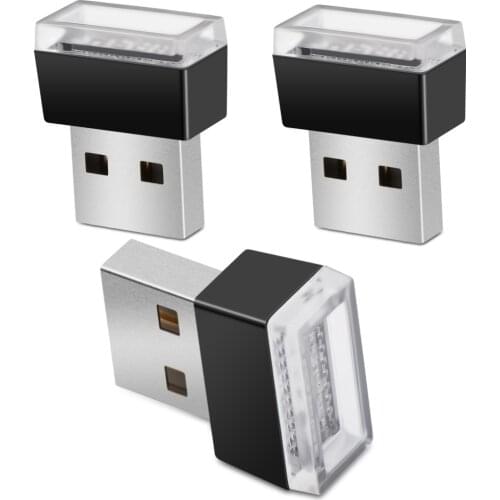 1pcs Car-Styling USB Atmosphere LED Light Car Accessories For Mitsubishi Asx Lancer 10 9 Outlander EX Pajero Sport Eclipse