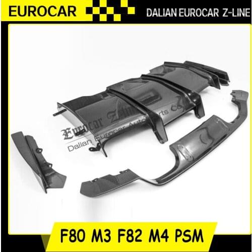 F80 M3 F82 M4 carbon fiber rear diffuser PSM style for F80 M3 F82 M4