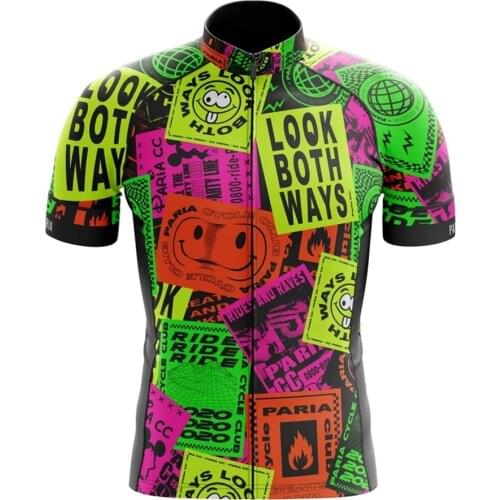 Paria NEW men Summer Short Sleeve Cycling Jersey Bicycle Road MTB bike Shirt Outdoor Sports Ropa ciclismo Clothing Breathable