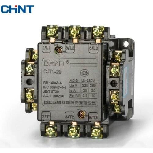 CHINT Communication Contactor CJT1-20 Rate Coil Voltage 36V 110V 127V 220V 380V CDC10-20