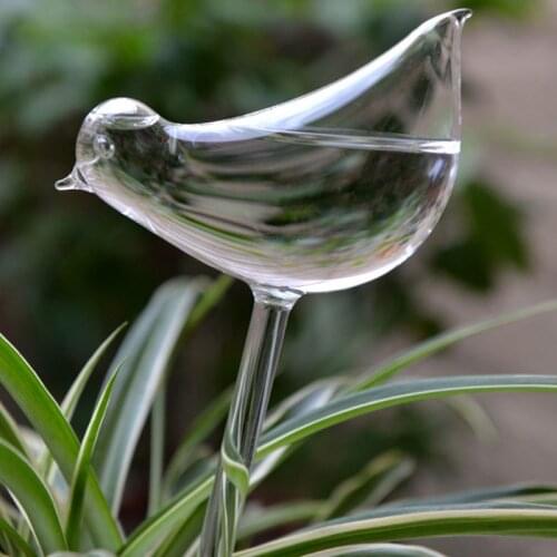 3 Pack Plant Self Watering Globe Plants Water Bulbs Bird Shape Clear Glass Watering Device