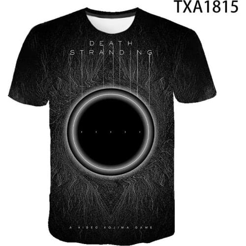 Summer Streetwear Death Stranding 3D Printed T Shirt Cotton Men Women Children Cool Short Sleeve Boy Girl Kids Casual Tops Tee