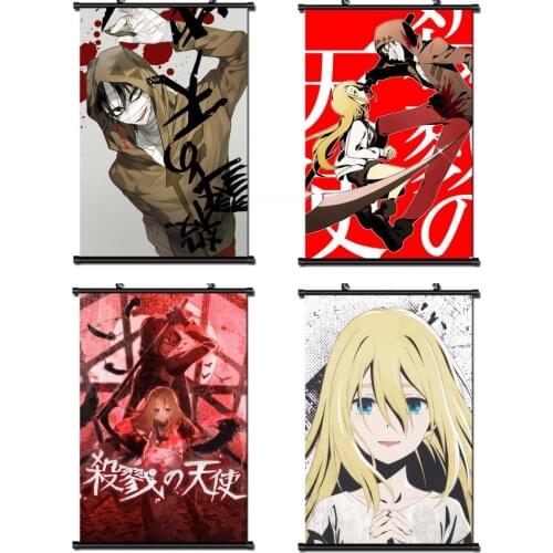 Cartoon Zack Anime Angels of Death Printed Poster Scroll Picture Cosplay Prop Wall Decor for Women Men Gift 1pcs