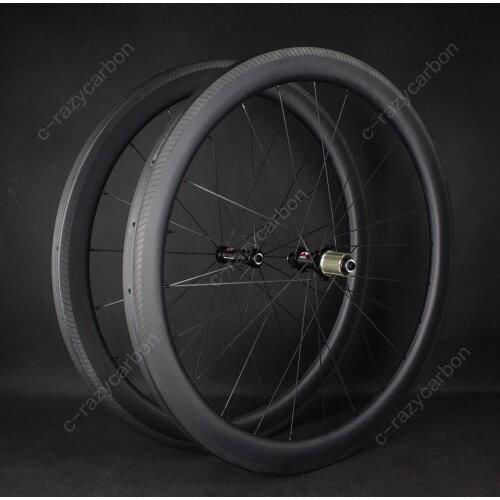 Novatec 61CB/62CB Straight Pull Hubs Performance and Racing Wheels 700C UD Finish Special Brake Track with Quality Carbon Hubs