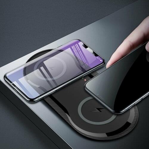 NX263 Wireless Charger Phone Max 2 in 1 Fast Charging Mat for Samsung Wireless Charging Pad Smartphone Charger for Iphone Xiaomi