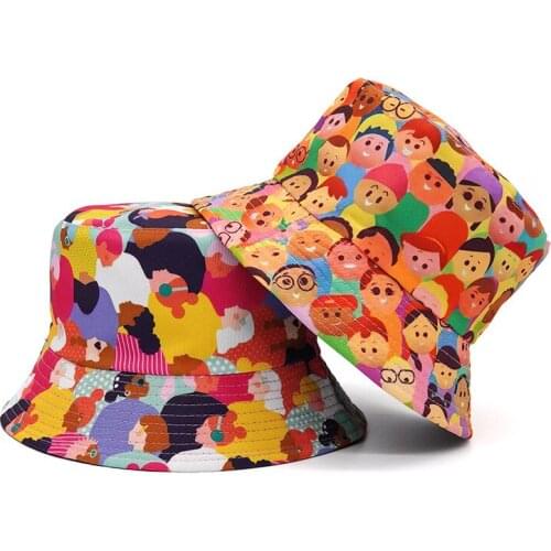 Women Summer Fisherman Hat Women Men Bucket Caps Reversible Sun Protection Beach Panama Cap Fishing Hat 2021