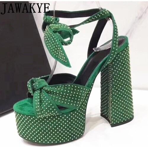 Platform Super High Heel Sandals Woman Classic Fashion Week Sandals Summer Runway Shoes Sexy Luxury Brand Party Shoes Mujer