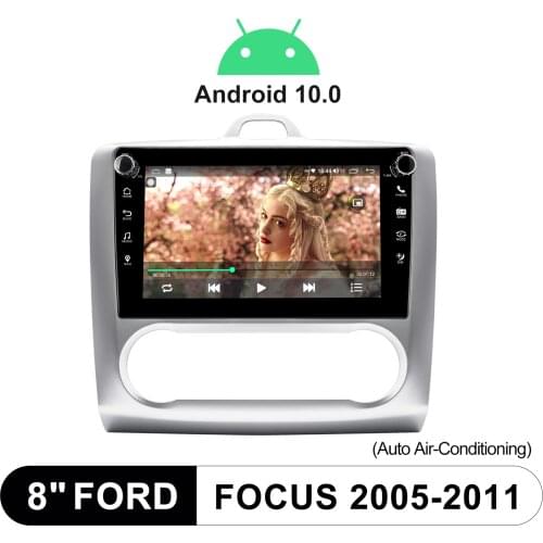 Android10.0 System Bluetooth 8 Inch Carplay GPS Naviagtion Car Multimedia Player For Ford Focus 2005-2011(Auto Air-Conditioning