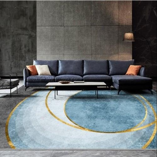 Nordic Abstract Art Carpet Rug For Living Room Washable Modern Printing Geometric Floor Rug Carpet For Parlor Mat Bedroom