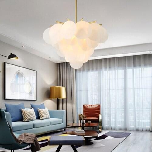 Modern led glass ball pendant lights e27 pendant light lighting light lumiere bedroom hanging lamp living room pendant light