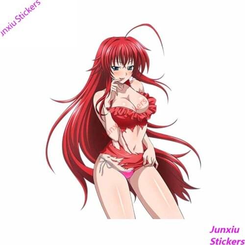 Car Styling High School DxD 3D Sexy Beauty Xenovia Quarta Render Anime Girl RV Custom Printing Car Sticker and Decal KK13*12cm
