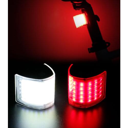 Bicycle Tail Light Wide Visual Warning 40 LED Chips Cycling Rear Lantern 5 Modes 400mAH Polymer USB Charge 4-25Hrs Seatpost Lamp