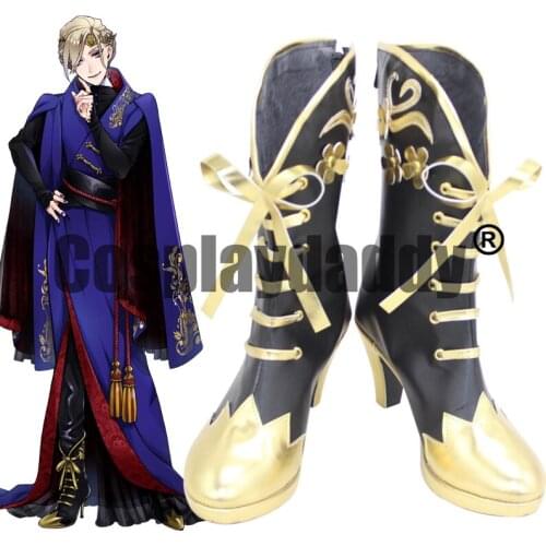 Twisted Wonderland Villains Academy Adventure Game Land of Pyroxene Pomefiore Vil Schoenheit Cosplay Heels Shoes Boots X002