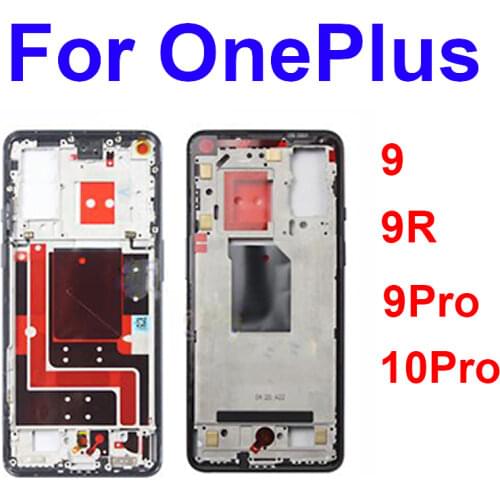 Middle Frame Housing For OnePlus 1+ 9 Back Cover Battery Door Housing Bezel Replacement Parts