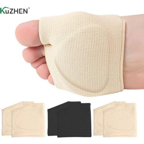 1 Pair Half Sock Supports Prevent Calluses Blisters Metatarsal Sleeve Pads Half Toe Bunion Sole Forefoot Gel Pads Cushion