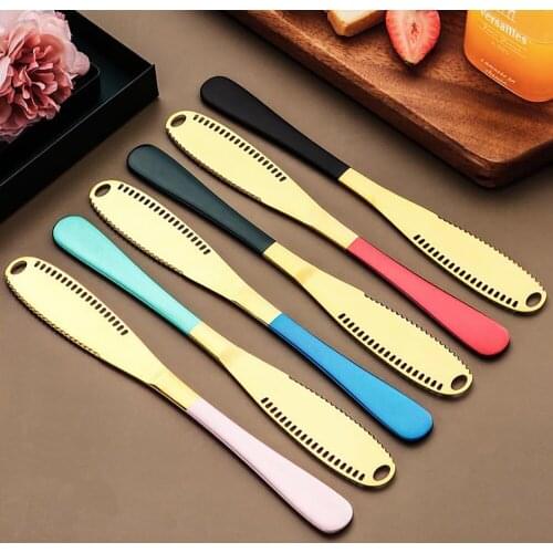 1Pcs Stainless Steel Cheese Butter Knife High-end Butter Knife Western Bread Jam Knife Cheese Butter Knife