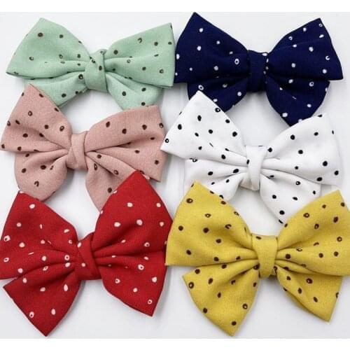10pcs Big Dots Ribbon Bows DIY Appliques Wedding Craft Gift B367