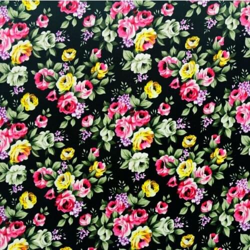 100x147cm free shipping flowers printed cotton fabric diy decoration home textile P5841