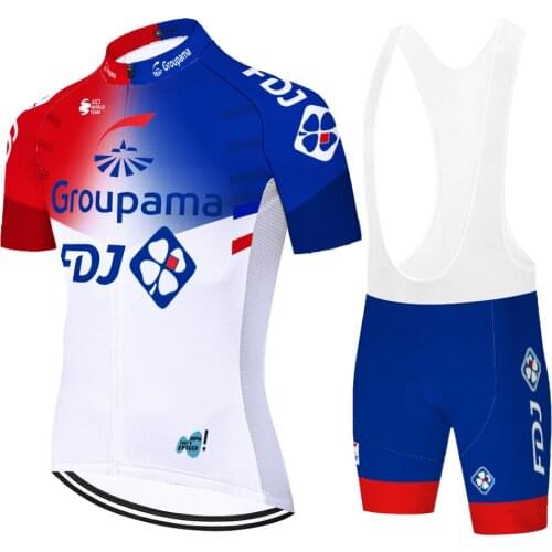 2021 proteam FDJ Cycling Jersey 20D cycling Uniform Bike Clothing Quick Dry Bicycle Wear ropa de ciclismo para hombre