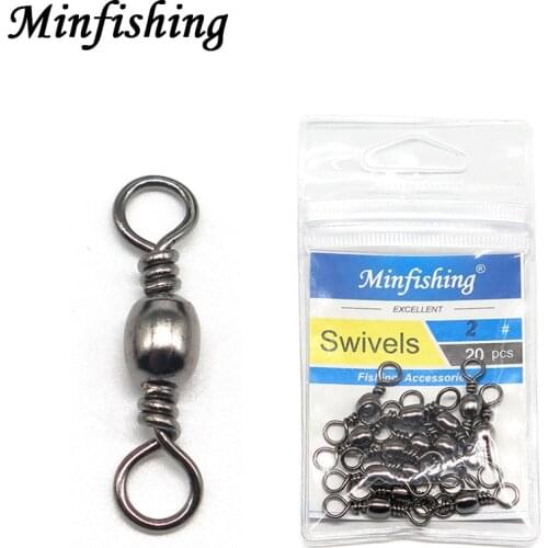 3 Packs ZX Fishing Swivels Stainless Steel Fishing Line Connetor Rolling Swivel Snap Fishing Tackle