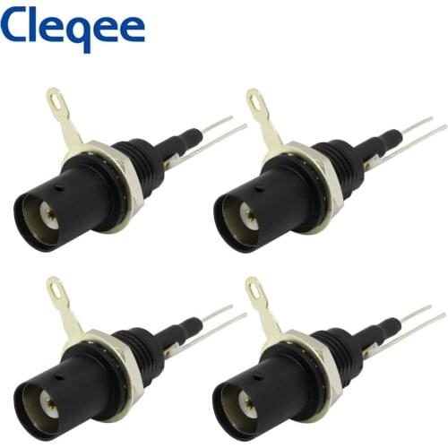 Cleqee P7002S 4pcs High quality 50KY Safety BNC female plug for Instrument panel Installation