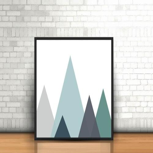Abstract Scandinavian Canvas Print Painting Geometric Art Poster Wall Art Picture For Home Decor Living Room No Frame LZ484