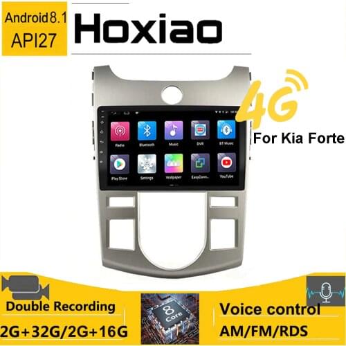 Car Radio 2 din Android 8.1 4G GPS Navigation for KIA Forte (AT) Cerato 2 2008 2009 2010 2011 2012 2013 RDS AM Multimedia Player
