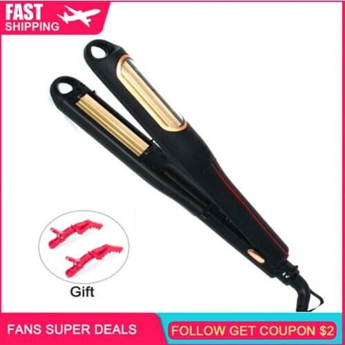 Automatic Crimping Hair Iron Rotating Volumizing Hair Crimper Hair Iron for Women Tourmaline Ceramic Rippled Barrels