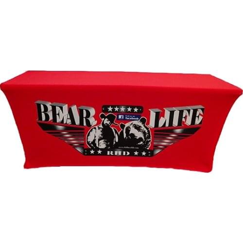 Free Shipping 1pcs 6ft Custom Printed Spandex Table Covers/Company Logo Table Cover/Elasticity Tablecloths