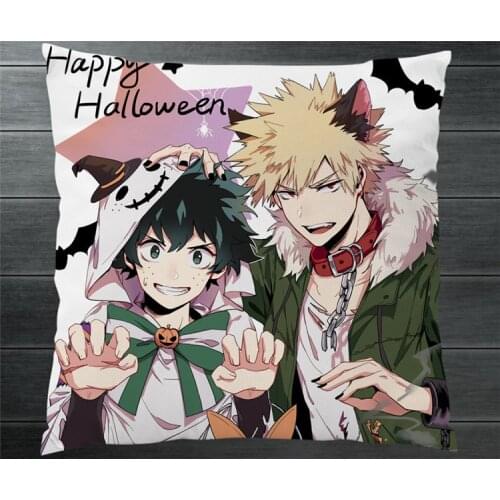 Boku No My Hero Academia Bakugou Katsuki Todoroki Shoto Two Side Pillowcase 40x40cm Pillow Case Cover Cosplay Car/Bed/Sofa Decor