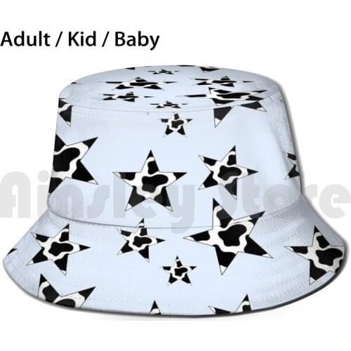 Cowprint Aesthetic Star Pack Sun Hat Foldable UV Protection Brandy Melville Trendy Glossier Mario Badescu Cow Cow