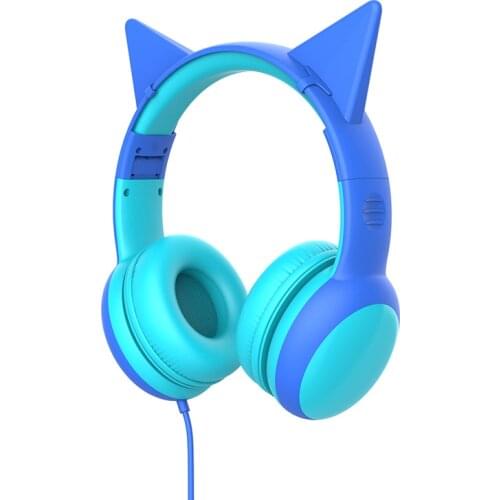 Gorsun E61 Child Headphone bluetooth5.0 Bass headset stereo cat ear earbuds Foldable 3,5mm AUX for phone MP4 for girl boy gift