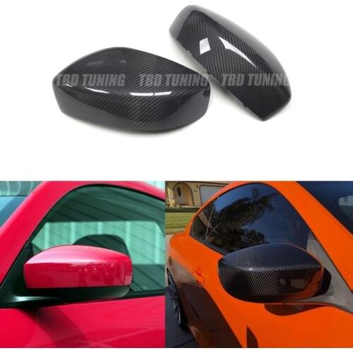 For Infiniti G37 G25 Q40 Q60 09 - 15 Real Dry Carbon Fiber Rear View Mirror Cover Full Carbon G37 G25 Replacement Style