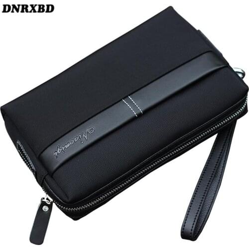 Men wallets Men Clutch Bag 2021 Purse for men coin pocket zipper canvas business Wallet Large Capacity Phone Wallet carteira