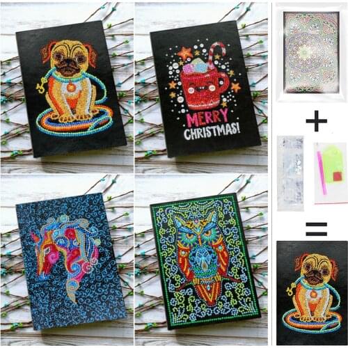 EverShine DIY Diamond Painting Notebook Special Shape Diamond Embroidery Dog Picture Rhinestones Cross Stitch Diamond Art Gift