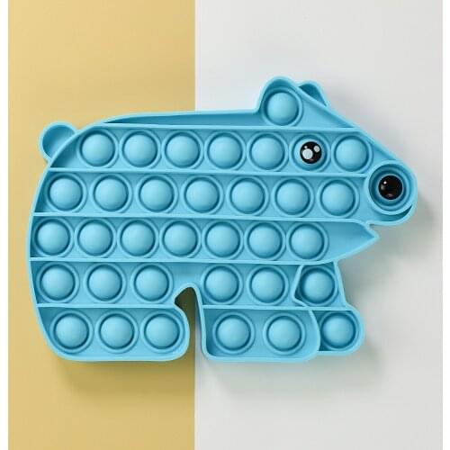 Blue Bear Fidget Sensory Toys Kawaii Mini Toys Anti-Stress Interesting Kid Gift for Adult Children Push Relieve Decompression