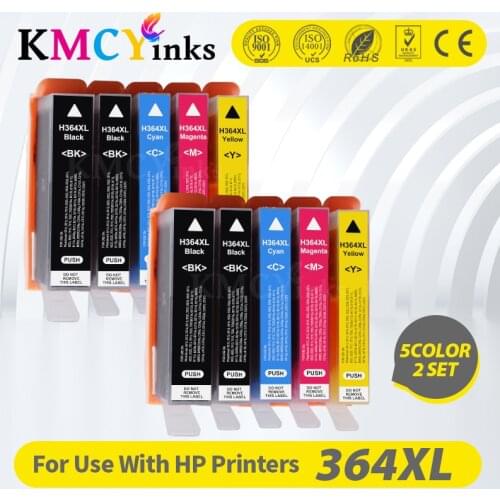 KMCYinks printer ink cartridge 364XL HP 364 XL replace for HP Photosmart 5510 5515 6510 B010a B109a B209a Deskjet 3070A HP364