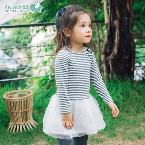 Korea Autumn Baby Lovely Long Sleeved Princess Dress Girl Dress
