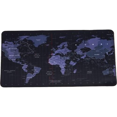 Gaming Computer Mouse Pad World Map Mouse Mat Desk Mat Non-Slip Rubber Base for Laptop PC Game Waterproof