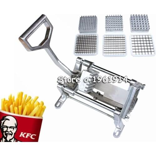 HOT Stainless Steel French Home Kitchen Fry Fries Potato Chips Strip Cutting Cutter Machine Maker potatoes tools