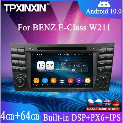 For Benz E-Class W211 CLS W219 Android 10 PX5/PX6 Car Radio Tape Recorder GPS Navigation DVD Player Multimedia Player Head Unit