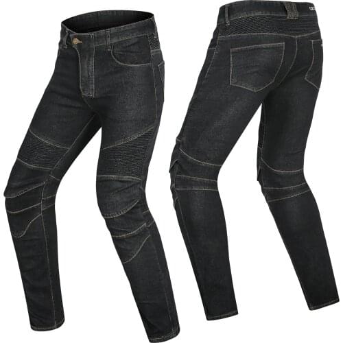 Motorcycle riding cowboy anti-fall motorcycle motorcycle rider pants equipped with four seasons male knee pads with cover protec