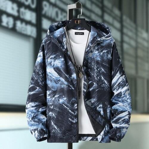 Men Bomber Jacket Thin Slim Long Sleeve Camouflage Military Jackets Hooded 2021 Windbreaker Zipper Outwear Army Brand Clothing