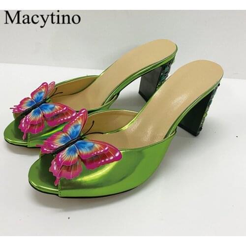 Fancy diamond heel decoration ladies high heels round toe bow knot strange heel high heels fashion party slippers